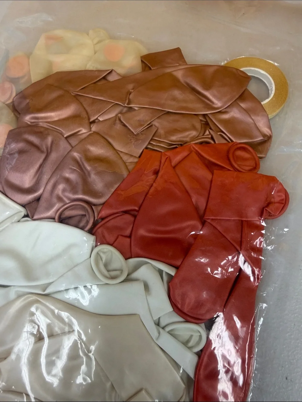 Latex Balloons Light Mixed-Color Pack - Neutral & Rust Tones new